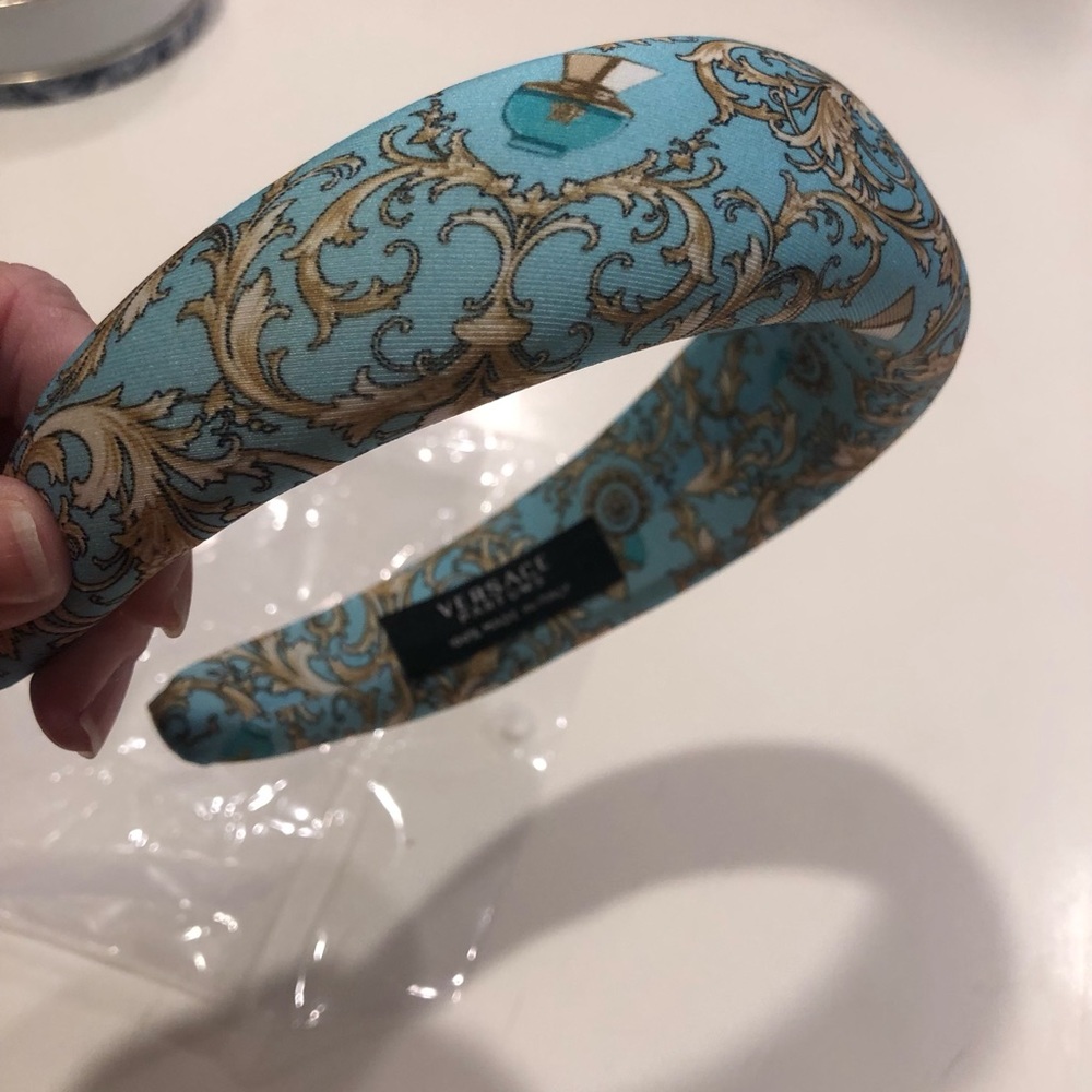 Versace headband. Dylan Turquoise. Brand new. Never worn.